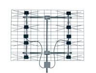 Antenna UHF doppio pannello oriz. 21/60, Guadagno 12.5/16.5
