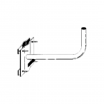 Supporto per parabola ad "L" 26cm 40x4.1mm economico