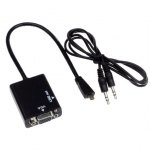 Convertitore micro HDMI/VGA con audio 3.5mm stereo