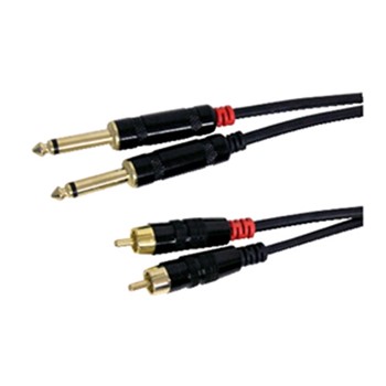 Cavo audio 2 spine 6.3mm MONO/2spine