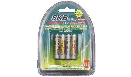 Blister batterie ricaricabili Ni-Mh
