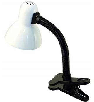Lampada da tavolo con clip e attacco