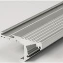 Profilo in alluminio 2 metri per illuminazione scale, colore grigio