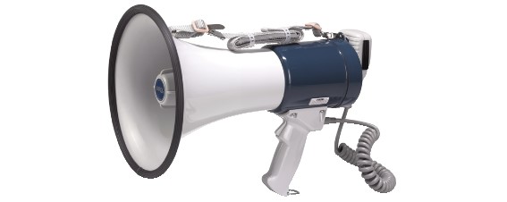 Megafono 35W RMS con sirena