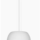 Lampadario in alluminio bianco,
