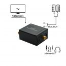 Convertitore Audio digitale/analogic con uscita 3.5mm stereo per cuffie