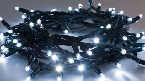 Catena luminosa 120 Led bianco fisso