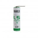 Pila al Litio Saft AA 3.6V lamelle