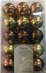 Confezione 30 palline assortite oro, 6 cm