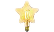 Lampadina LED stella E27 6Watt luce calda, vetro ambrato