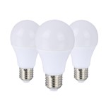 Lampadina goccia LED E27 12W luce calda, confezione 3 pezzi