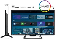 Smart TV Led 24'' slim 12V DVB-T2/S2 HEVC, Telesystem Smart TV Led 24'' slim 12V DVB-T2/S2 HEVC, Telesystem