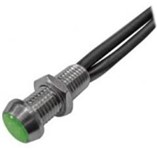 Segnalatore luminoso 24V verde 3mm
