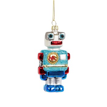 Decorazione robot in vetro