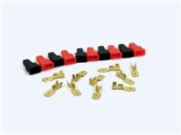 Kit 5 faston maschio e 5 coprifaston