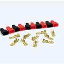 Kit 5 faston maschio e 5 coprifaston