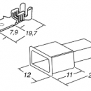 Kit 5 faston maschio e 5 coprifaston