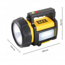 Torcia led ricaricabile 10W+torcia+