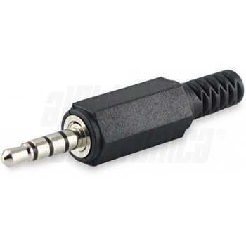 Spina jack 3.5mm 4 poli con