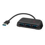 HUB USB 3.0 4 Porte Attivo nero