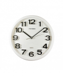 Orologio da muro bianco con movimento silenzioso