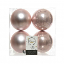 Box 4 palline in plastica blush pink diametro 10cm