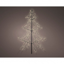 Struttura albero di Natale luminoso per esterno h 200cm warm white