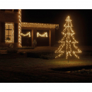 Struttura albero di Natale luminoso per esterno h 450cm warm white