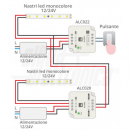 Amplificatore Mono x Strisce Led 12/24V 10A