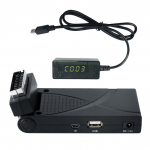 Decoder DVB-T2 mini scart HEVC HD Lan USB