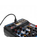 Mixer microfonico a 4 canali con Bluetooth/DSP/USB/MP3