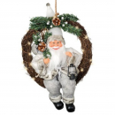 Ghirlanda luminosa con Babbo Natale