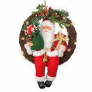 Ghirlanda luminosa con Babbo Natale