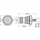 Presa a pannelloTNC crimpare reverse RG58