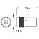 Spina N x cavo RG59/U RG62/U RG210/U