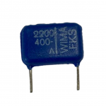 Condensatore 2200PF 400V blu