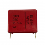 Condensatore 680000PF 250V poliestere, rosso,wima