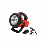 Faro ricaricabile Led 10W con lampeggiante rosso