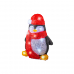 Pinguino luminoso in acrilico 30cm uso interno/esterno