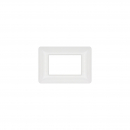 Placca tecnopolimero 3 posiz Bianco compatibile Bticino Matix M8003-1