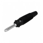 Spina banana nera 4mm 30A 60V